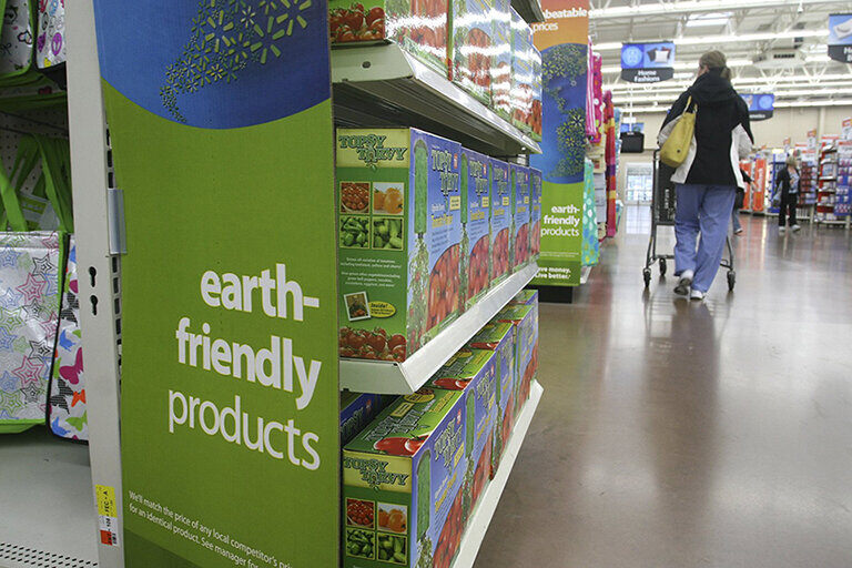 Earth friendly supermarket products, source: money.com