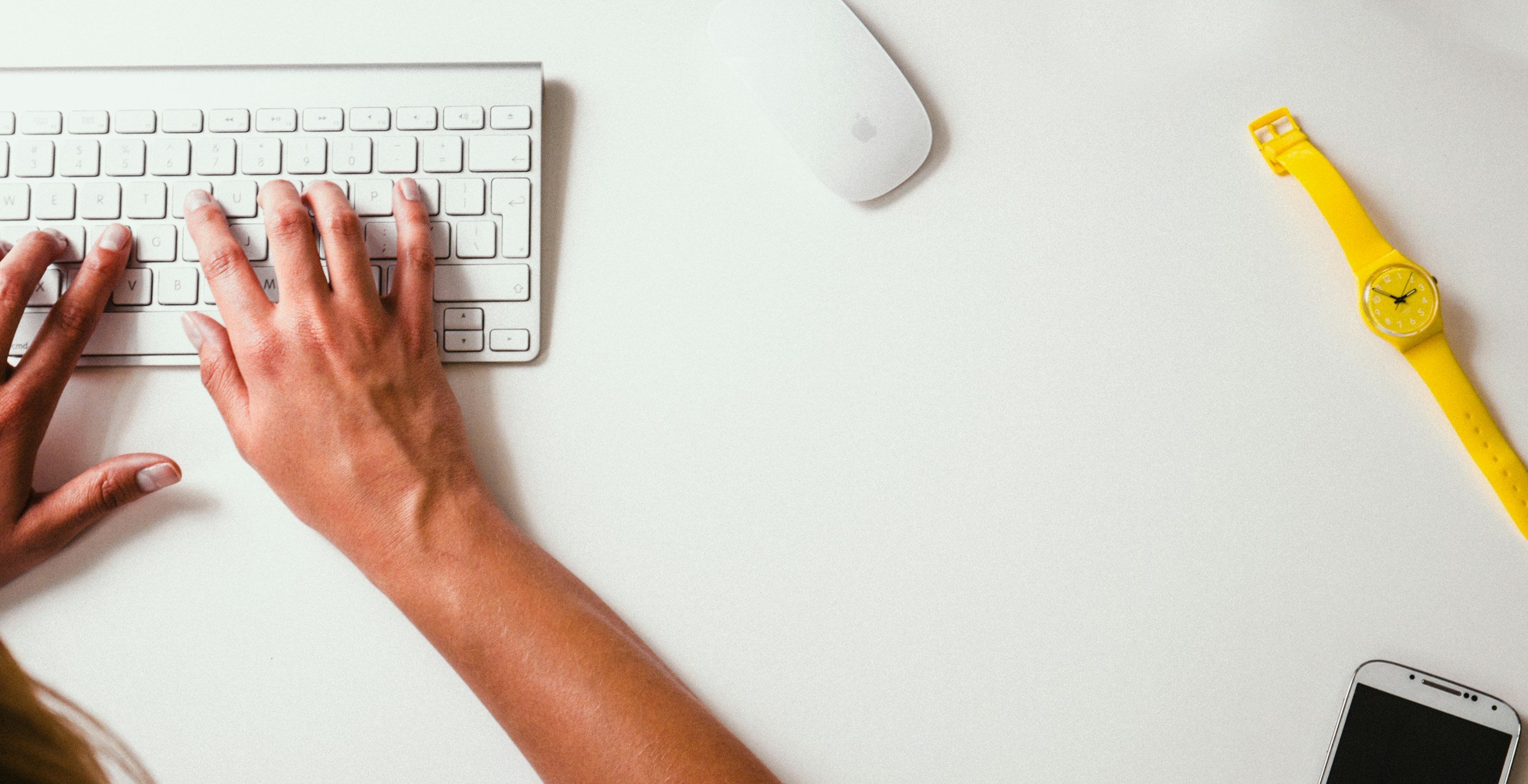 hands on keyboard
