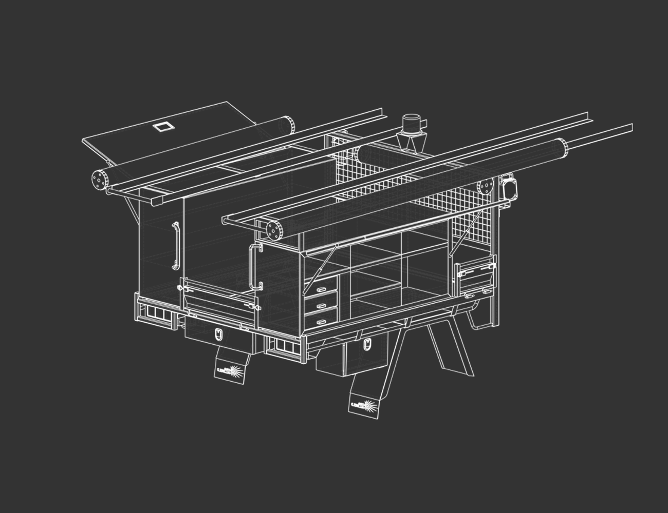 CAD-Steel-modeling Riverina Allweld Ute Tray Bodies - hone.pd - product design